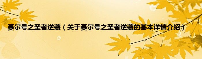 赛尔号之圣者逆袭（关于赛尔号之圣者逆袭的基本详情介绍）